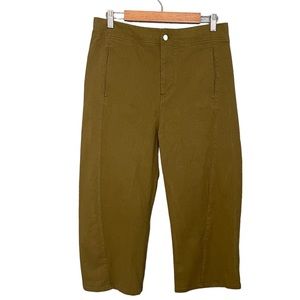 Roucha Women's New Paya Wide Leg Denim in Olive Green
